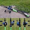 Casting-Angelruten-Rollen-Kombinationen, 2,1 m/2,4 m, 4-teilige Baitcaster-Rute und 17+1BB Casting-Angelrolle