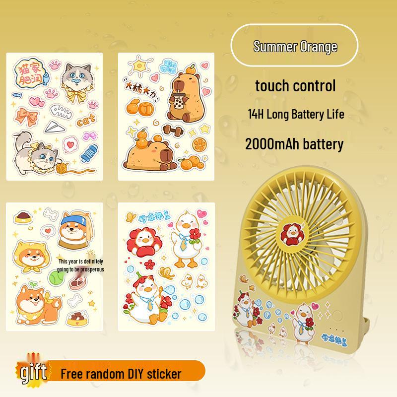 

Ayizhun Portable Foldable Mini Desktop Fan for Dorm, Office, and Outdoor Use 3.7*14.5*17.7 cm