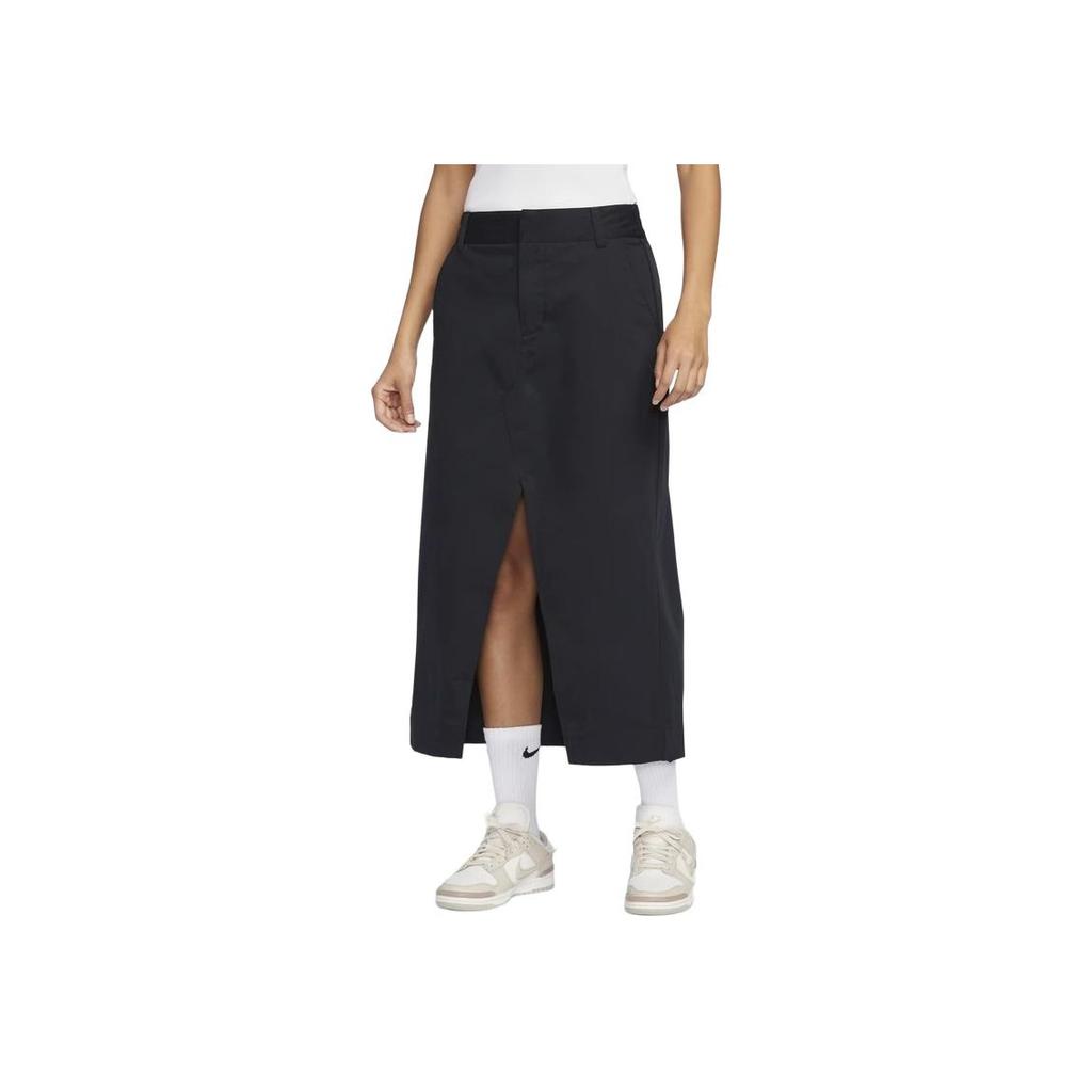 Nike Mode Vielseitig Bequem Lässig Langer Rock Damenröcke Schwarz HQ8023010