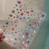 Relief Shell Starfish Nail Stickers Cute Starfish Decorative Stickers For Nails Diy 3D Self Adhesive Summer Nail Decals