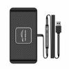 15W Car Wireless Phone Charger USB Silicone Car Wireless Charger Mat Non-Slip Fast Charging for Samsung Cellphone