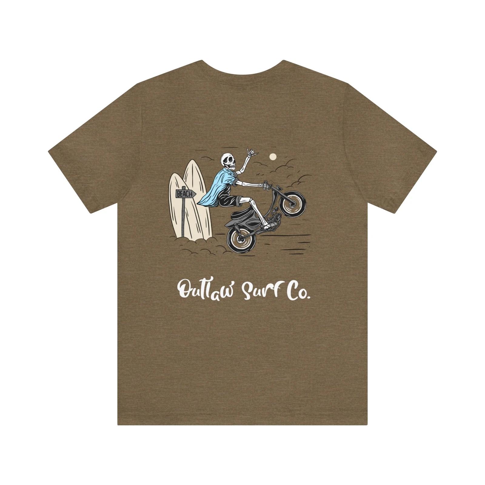 Футболка Outlaw Surf Скелет Wheelie 4XL