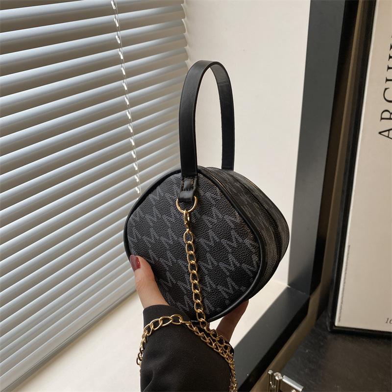 

Новая высококачественная текстура, модный тренд, ретро-принт, сумочка, повседневная универсальная сумка-мессенджер через плечо для поездок на работу чёрный