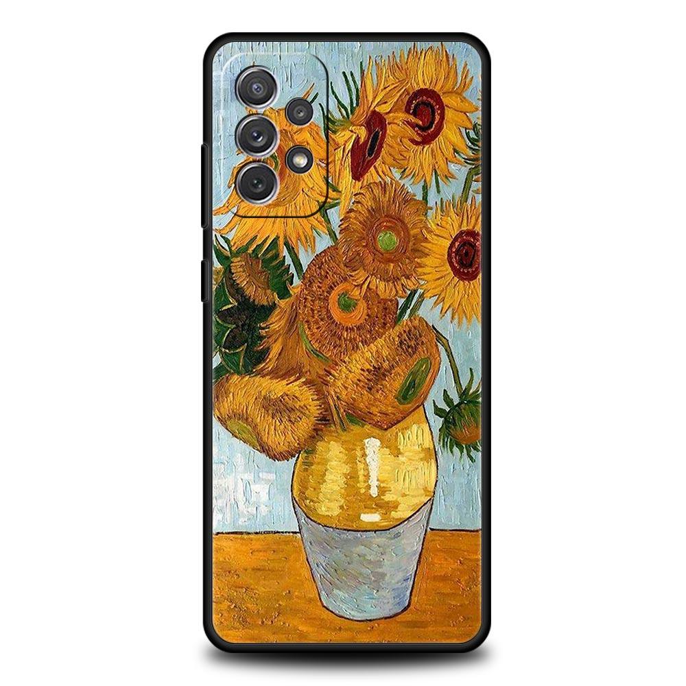 Van Gogh Oil Painting Case For Samsung A53 A23 A33 5G A13 A03 A21s A03s A31 A11 A41 A51 A52 A71 A73 M21 M22 M31 A01 Phone Cover