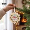 Holiday Party Decor Heartfelt Keepsake Ornament, Acrylic Hanging Decoration for Loved Garden Festive Ornaments Ones, Christmas Tree Pendant