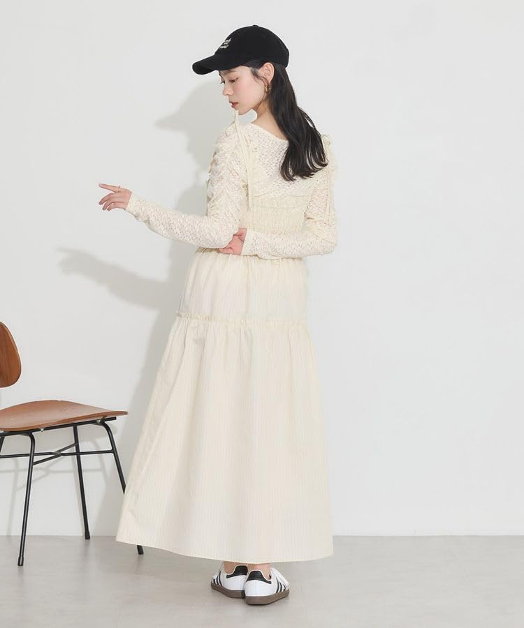 Music Casual Gathered Tiered Yellow [Earth & Ecology] Dress, Camidore, Women's,