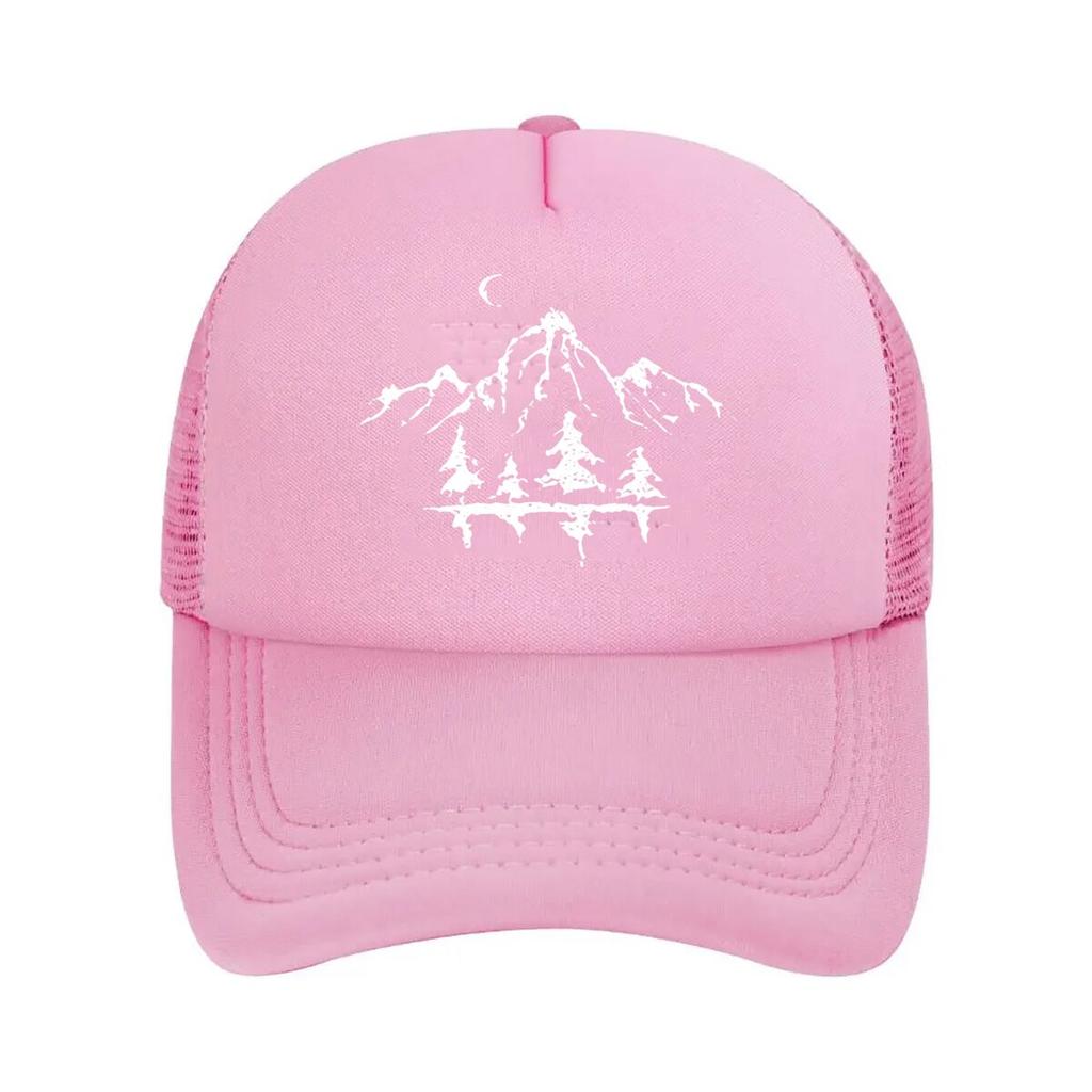 Unisexs Vintage with Mountain  Pine Tree  Adjustable Dad Hat for Outdoor Hiking Casual Wear Distre  Mesh Baseball Cap