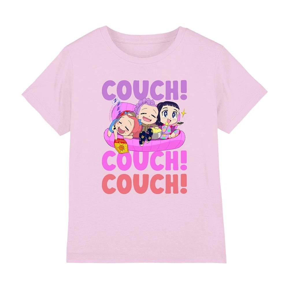 Kpop Demon Hunters - Huntrix Couch Couch Couch Kids T-shirt, Light Pink 150