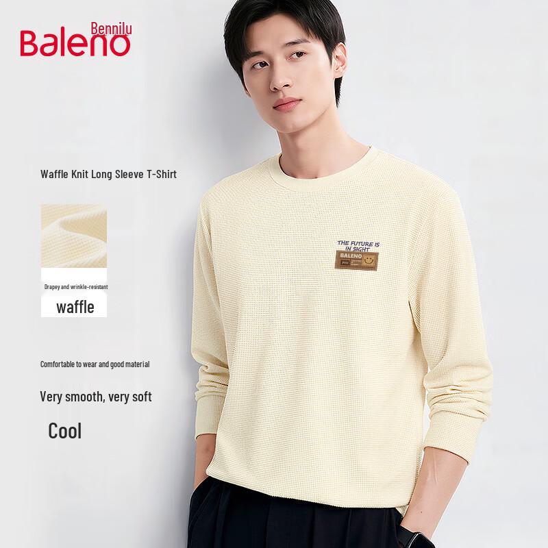 Baleno 2026 Men's Waffle Knit Long-Sleeve Casual T-Shirt