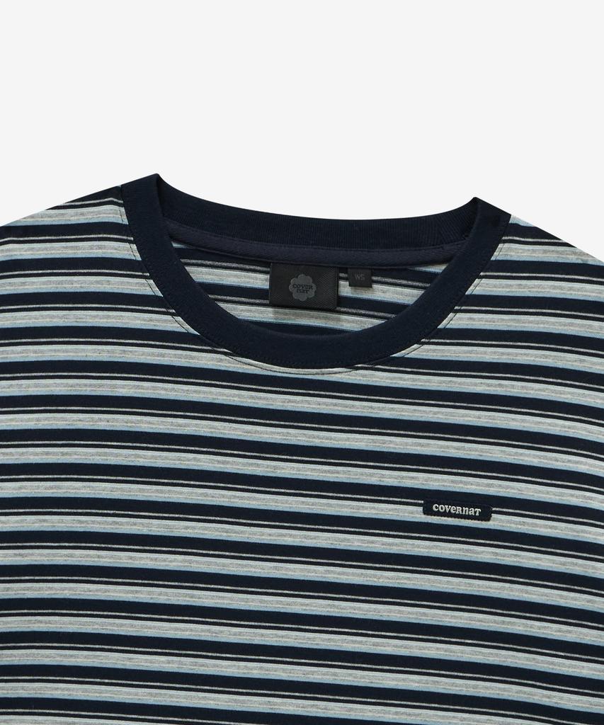COVERNAT WOMAN Striped Long Sleeve Navy