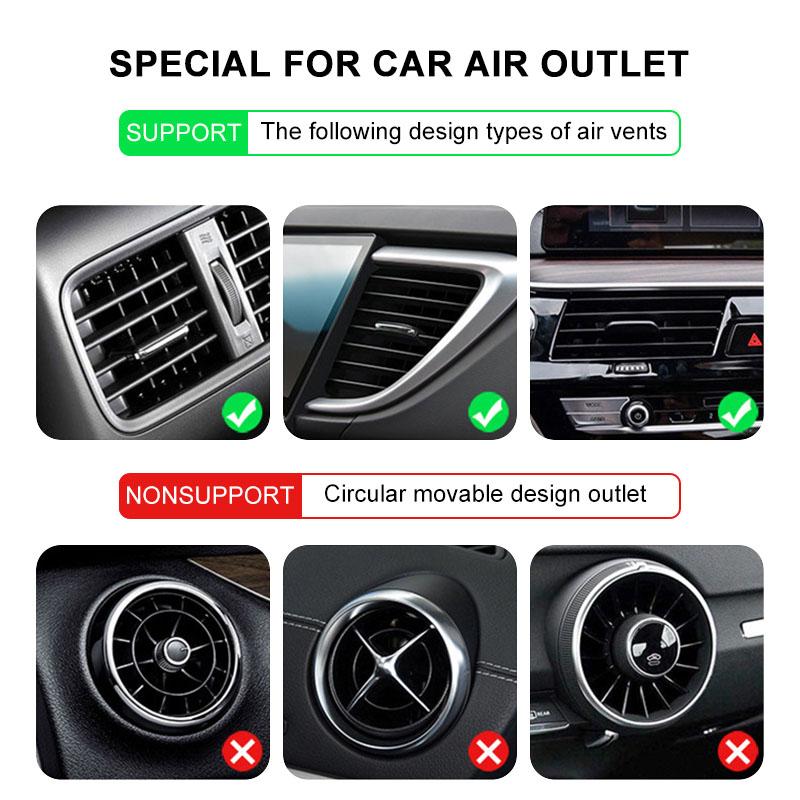 Gravity Car Phone Holder Air Vent GPS Stand Car Accessories For Cadillac Escalade Tiburon Deville Seville XT5 XTS CTS BLS SLS DTS SRX Metal