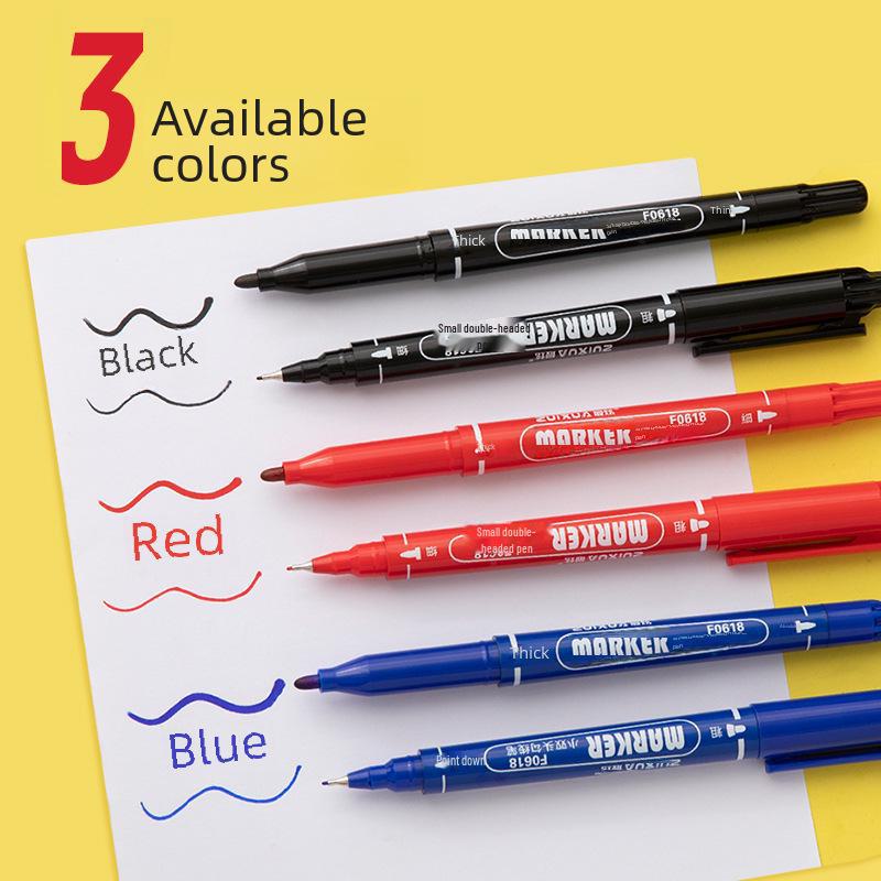 Children's Double-Headed Permanent Marker and Oil Pen Set