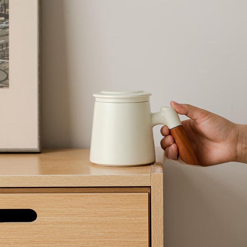 Ceramic Filter Tea Mug with Lid