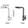 Hot Cold Single Hole Waterfall Kitchen Faucet 360°Rotating Sink Splash-proof Faucet  for Home