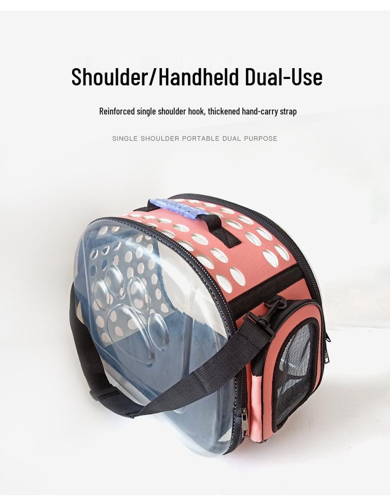 Large Capacity Breathable Foldable Pet Carrier Backpack for Dogs and Cats