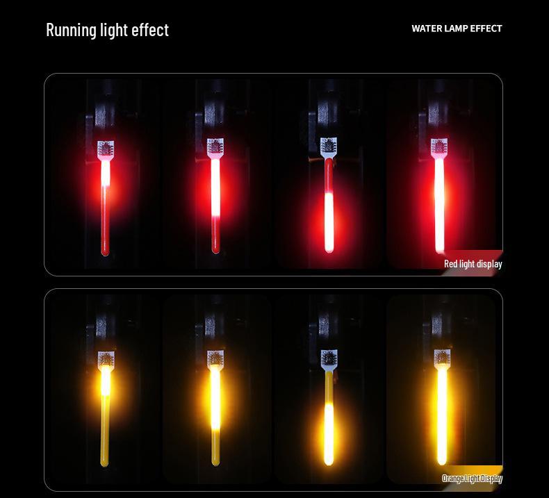 USB Dobíjecí Zadní Světlo na Kolo s Tekoucím Světlem - Vysoká Svítivost pro Noční Jízdu na Horských a Silničních Kolech