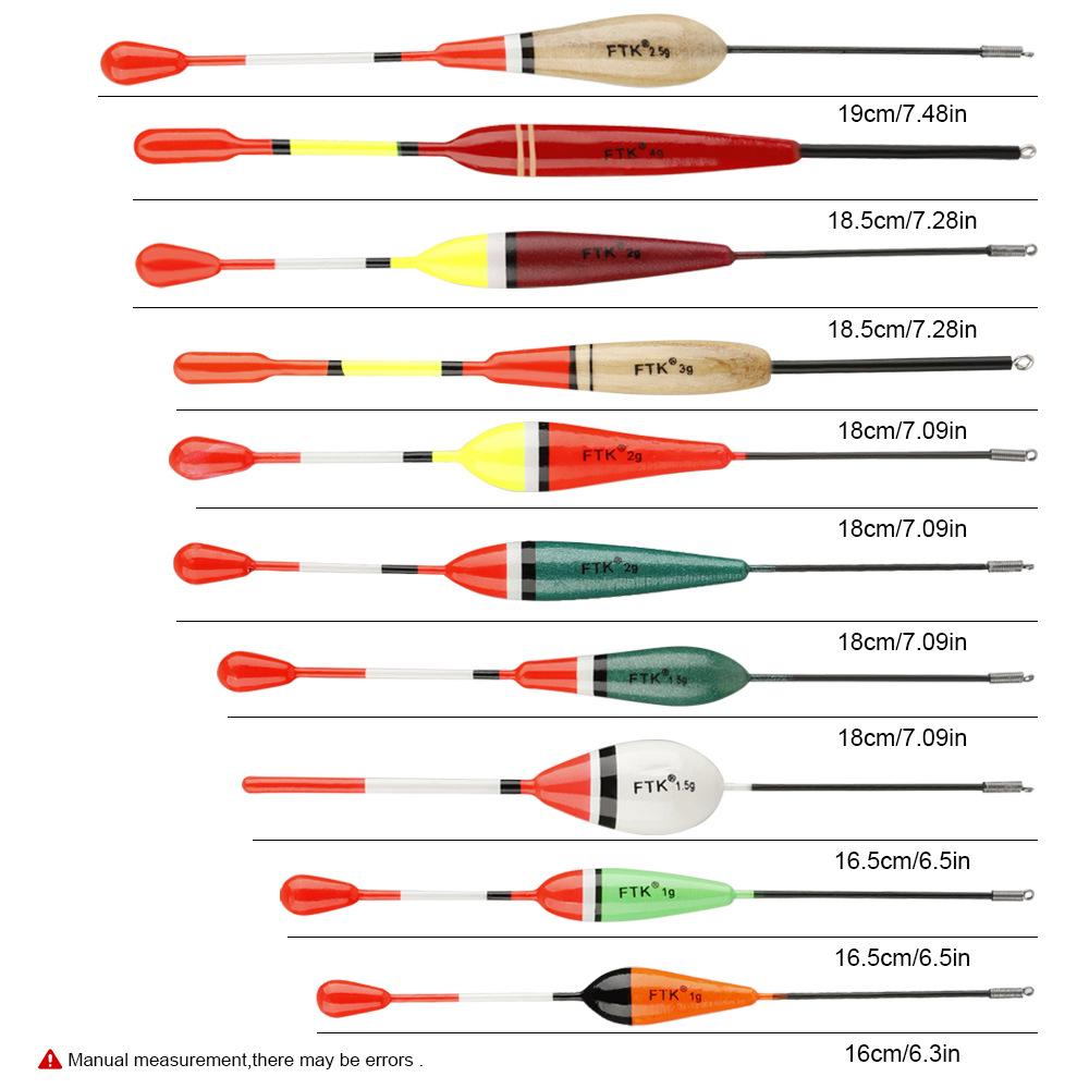 

Bal fir wood high sensitivity fishing float10Mixed Bold Eye-catching Rock Fishing Long Cast Sea Fishing Float Fishing Supplies a set