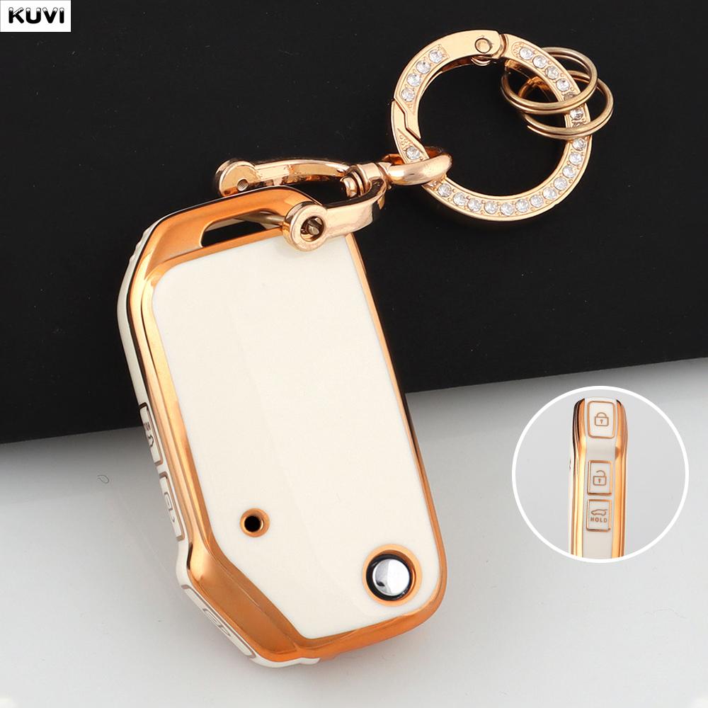 NEW TPU Car Flip Key Case Cover Shell Fob Keychain For Kia Sportage Ceed Xceed Sports K5 Seltos 2019 2020 2022 2023 Accessories