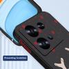 Cute Christmas Elk Printed Lanyard Phone Case For Xiaomi Redmi Note 14 13 12 Pro Note 13 14 Pro Plus 5G 13 13C 4G 11 10 Pro Silicone Cover