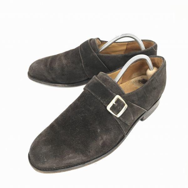 

Netherlands Van Bommel Suede Leather Goodyear Welt Monk Strap 28 Dark Brown