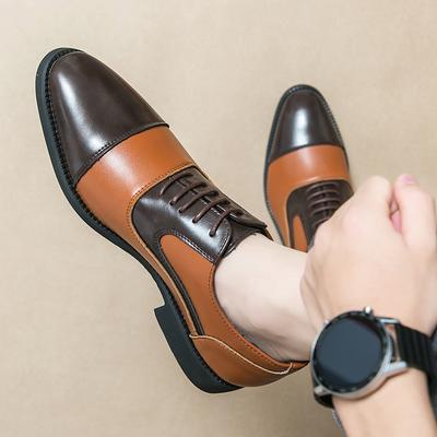 Neue Herren Klassische Derby Schuhe Lässig Bequem Vielseitig Lederschuhe Schnürschuhe Business Modisch Formelle Schuhe Herrengrößen 38-46