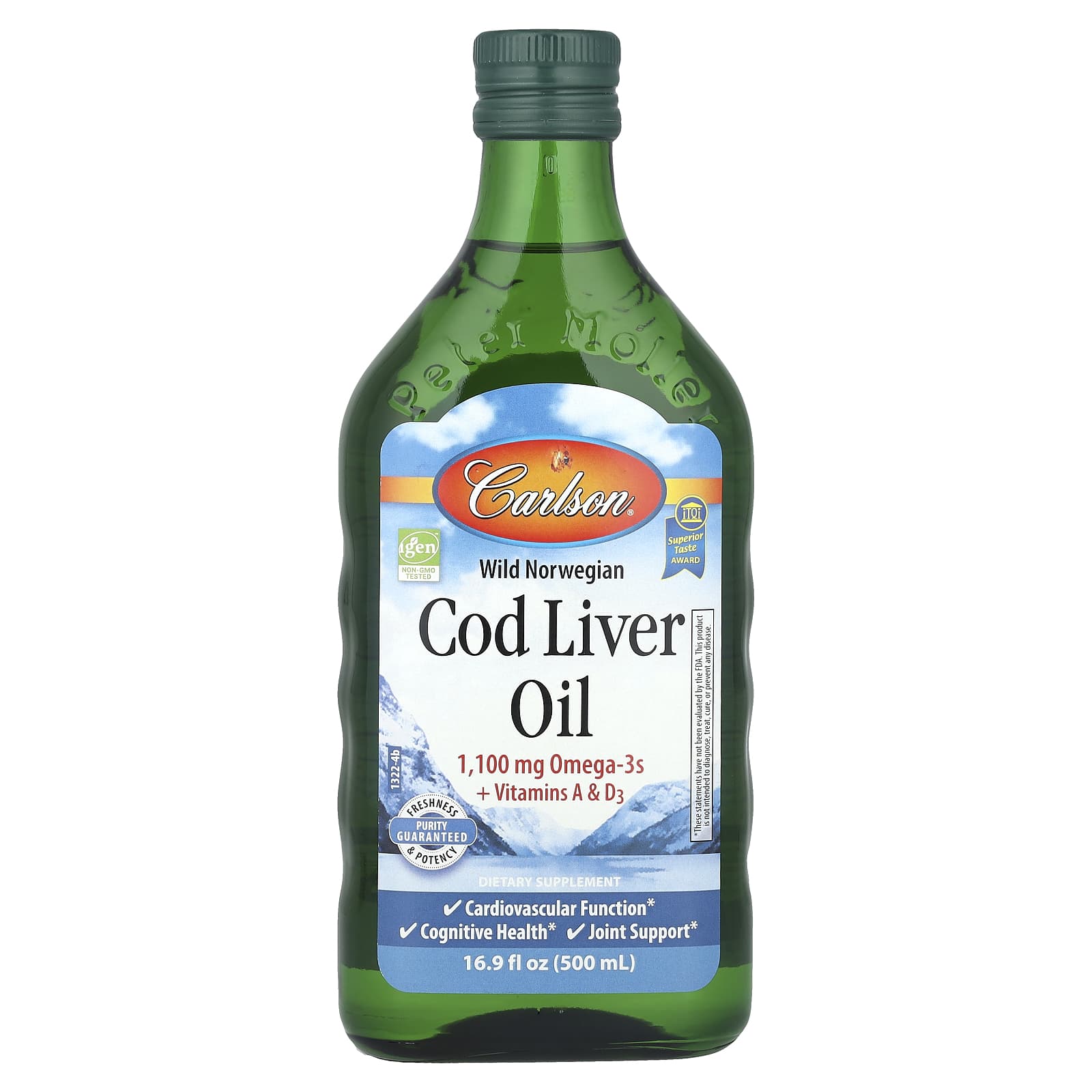 

Norwegian Cod Liver Oil, 500 Ml (16.9 Fl Oz)
