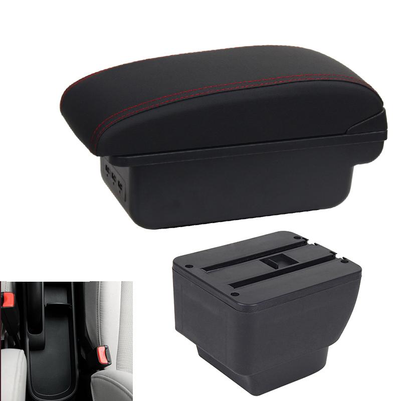 

Для MAZDA 2 для MAZDA Demio автомобильный подлокотник коробка модернизированные детали аксессуары для хранения детали интерьера USB чёрный/красный