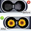 Sunflower Car Coaster for 2025: Fits CM Cup Holder - New Arrival Accessories