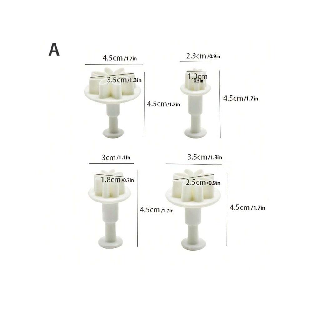 Moule à Biscuits Hydrangée Fleur Fondant Sucre Art Piston Coupeur Décoration Gâteau Biscuit Moule Fleurissant Outil de Pâtisserie DIY