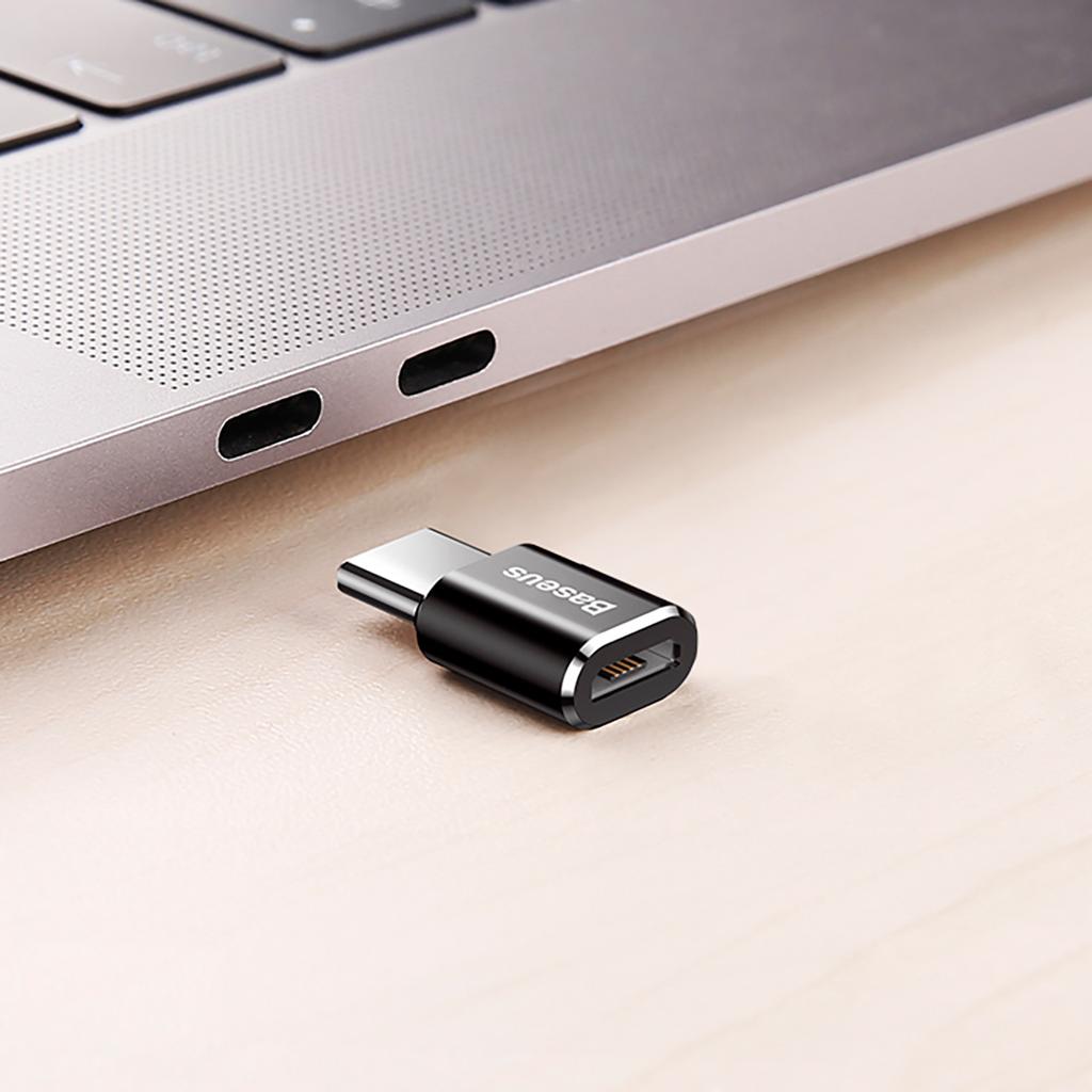 Adapter Mini Micro USB to USB-C Adapter - Black