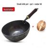 ZISIZ Hand-Forged Non-Stick Milk Pot with Lid
