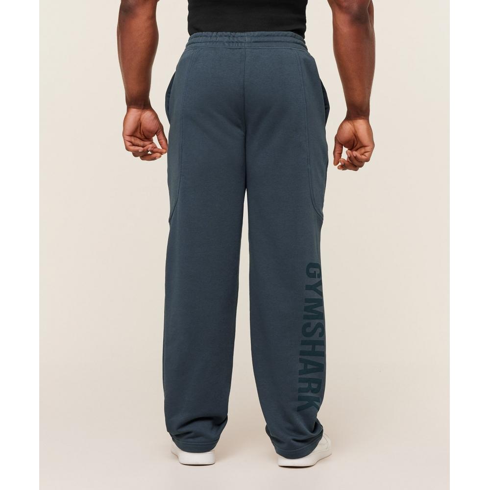 Gymshark Power Straight Leg Pants Gs Stealth Blue Gs Deep Petrol Blue A4c6b Ud7p