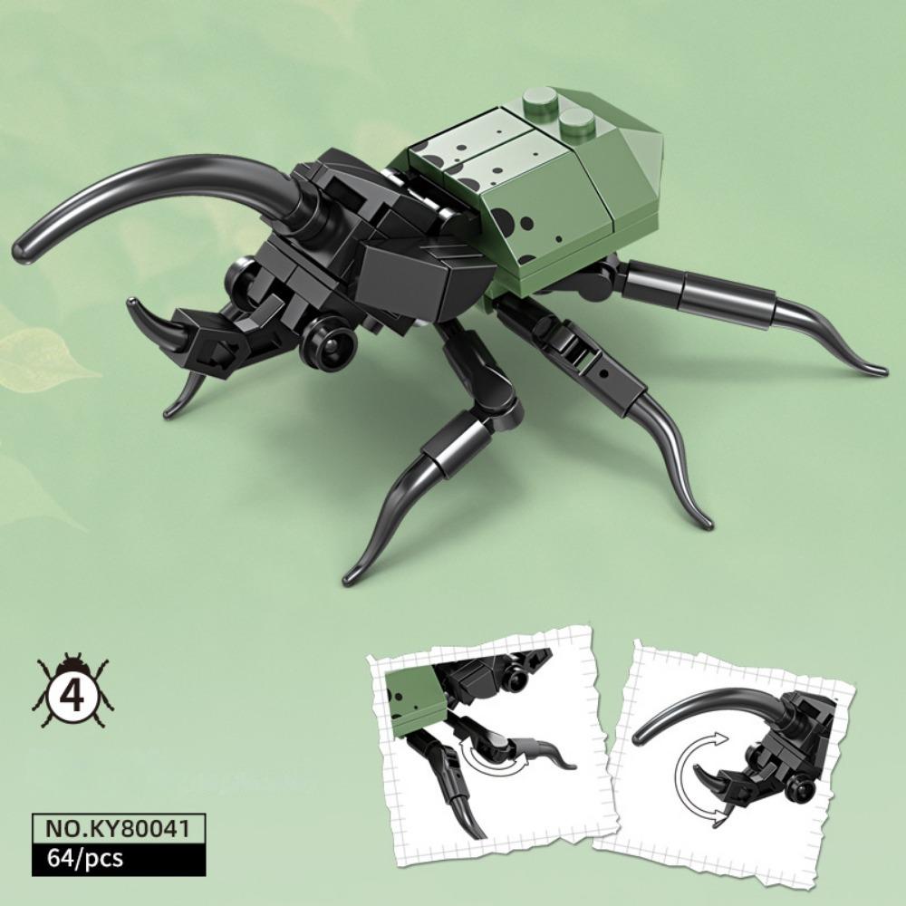 Insect ocean small particle model blocks, puzzle assembly blocks, block toys, children's gifts, birthday gifts, animal shaped blocks