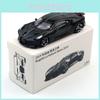 Black Night Bugatti Alloy Car Model 164 Festival Gift Collectors Display Toys