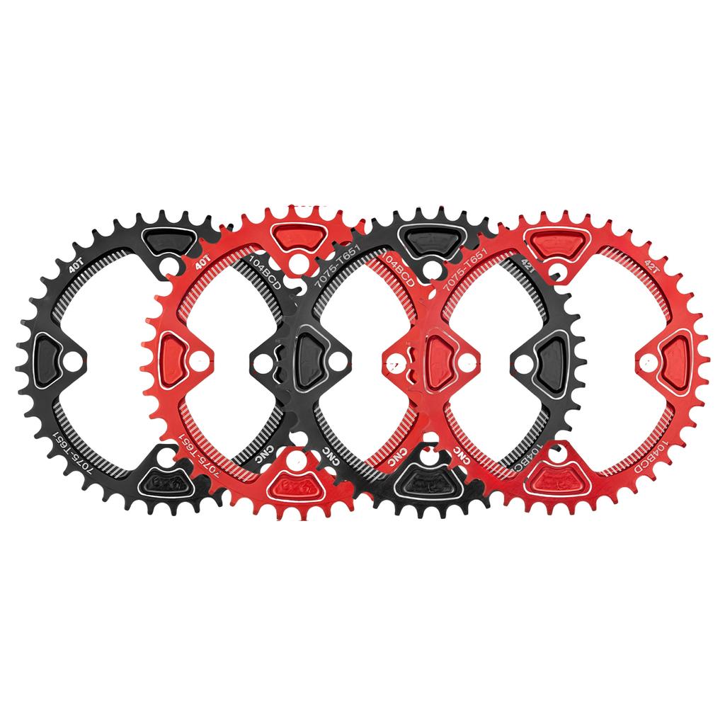 Bicycles 104BCD Crank Chainring Bicycles Crank Narrow and Wide Chainring Wheel Narrow Wide Bike Single Chainring