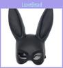 Black Rabbit Mask For Adults With Pvc Material Perfect For Halloween Cosplay And Costume Parties