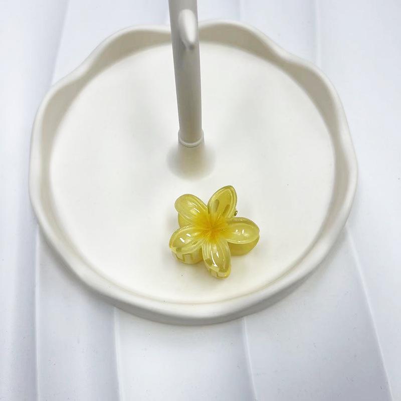 Europäische & Amerikanische Frangipani 4cm Strandurlaub Mode Haarspange