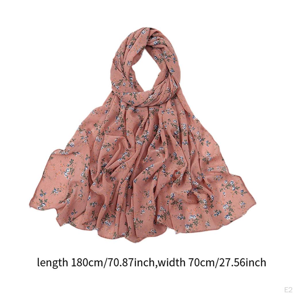 Chiffon Scarf Elegant Fashion Long Neck for Ladies Women Mom Gift