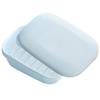 Portable Soap Box Case Mini Holder Sky Blue Lightweight Plastic Dry Clean Home Travel Outdoor Soap Dispenser Container