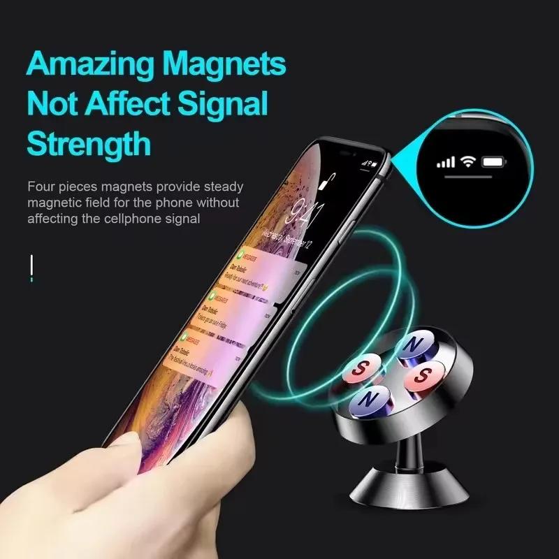 Universal Magnetic Car Phone Holder Magnet Mount Mobile Cell Phone Stand Dashboard Phone Holder GPS Support For iPhone Samsung