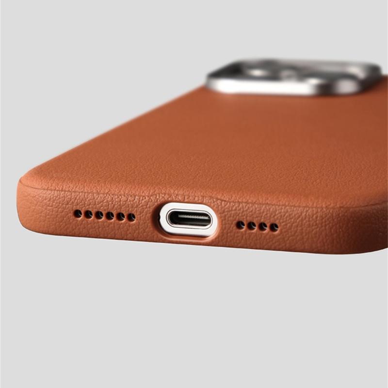 Luxury  Leather Magnetic Phone Cases For iPhone 16 Pro Max 15 14 Plus 13 12 Slim Magnetic Wireless Charge Shockproof Cover