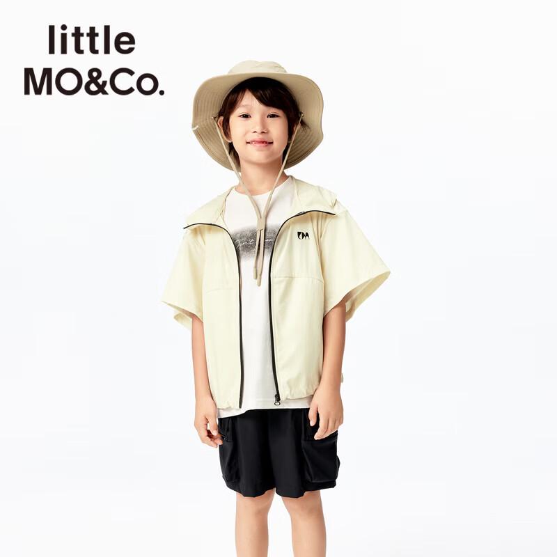 Little MO&Co. Kids Quick-Dry Short Sleeve Outdoor Hooded Jacket 150