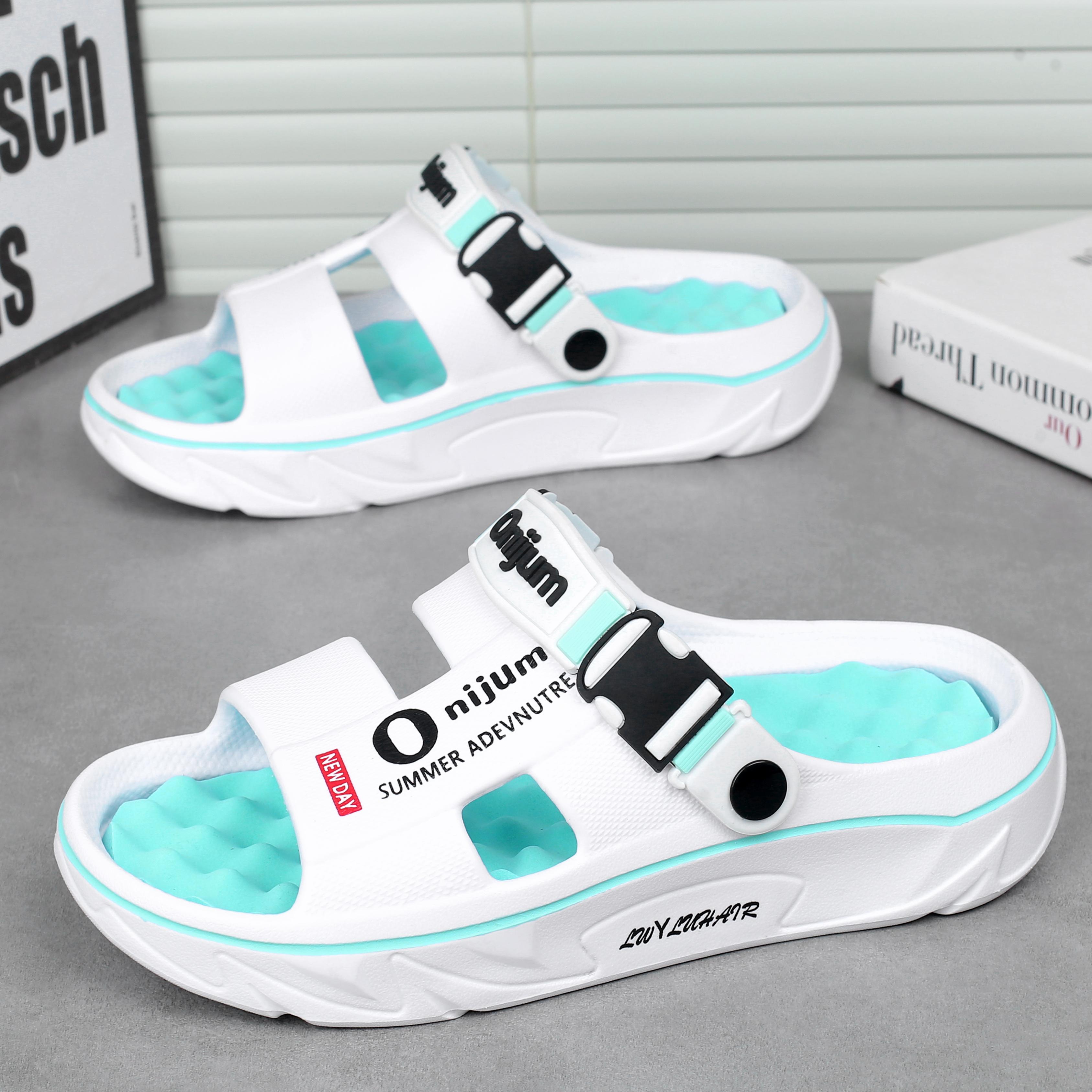 Men Slippers Summer Beach Sandals Women Outdoor Orginal Slides Lightweight Eva Design Soft Breathable Fashion Unisex Platform 36-37