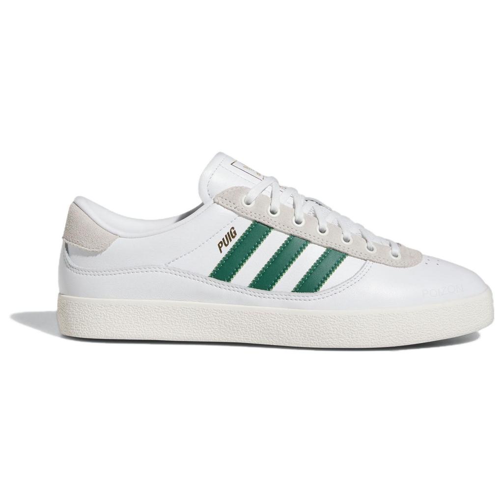adidas Puig Indoor White Dark Green Unisex Sneakers Cloud-White Chalk-White IG5237