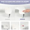 New PU Leather U-shaped Tilted Nail Art Hand Pillow Portable Removable Pink and White Hand Rest for Nail Salons&Home