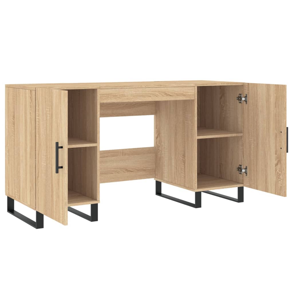 Writing Desk Sonoma Oak 140 x 50 x 75 cm Engineered Wood