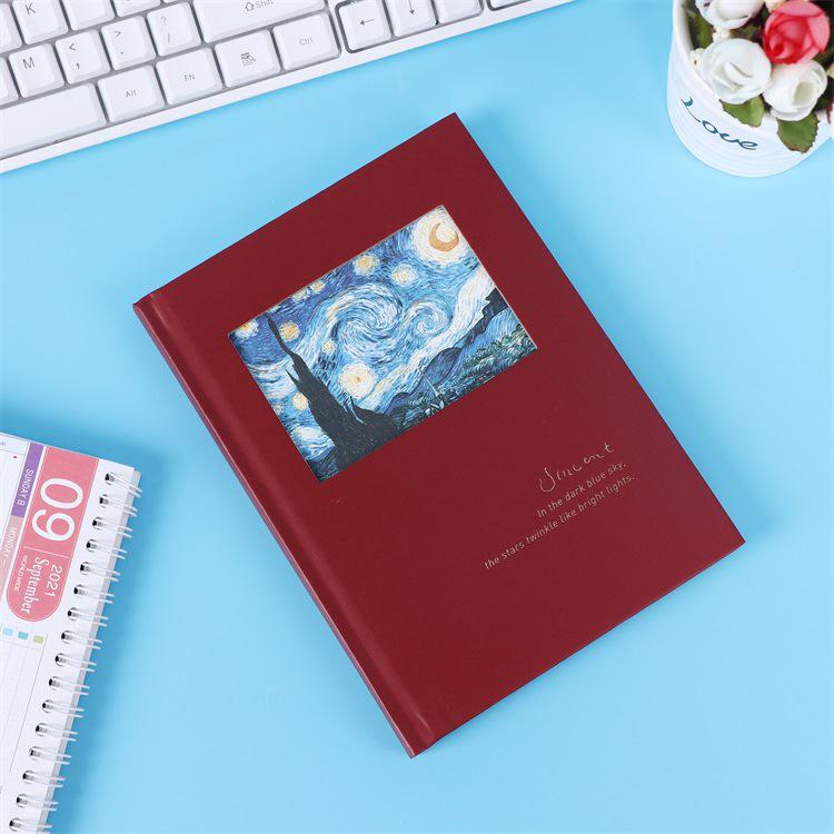 Retro Custom Literary Hardcover Notebook for Students A5
