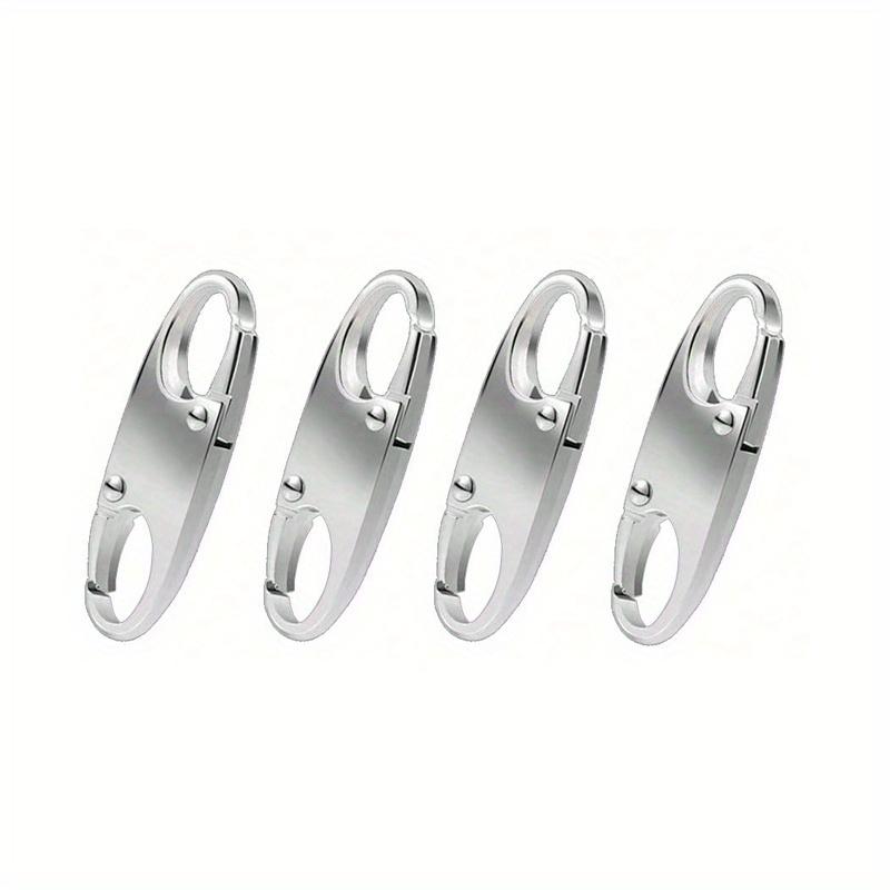 2/4PCS Carabiner Clip Double-layer S-shaped Zipper Clip Used for Outdoor Fishing  Rock Climbing Camping Gadgets and Accessories