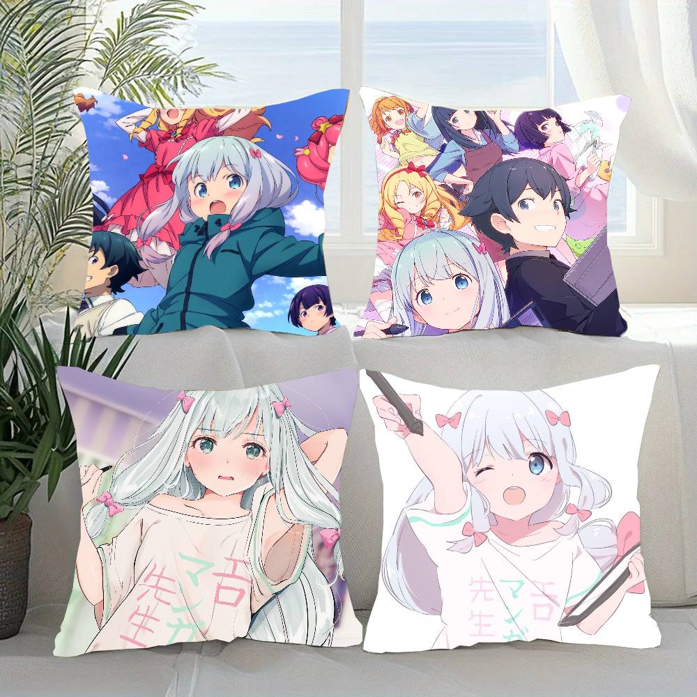 Anime Eromanga Sensei Pillow Case Sofa Cushion Cover Room Home Decoration