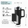 40 Oz Tumbler with Handle and Straw 100% Leak Proof Tumblers Cup Stainless Steel Insulated Travel Coffee Mug for Car Cup Holder